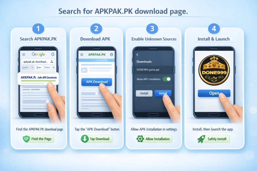 steps to download and install done999 game