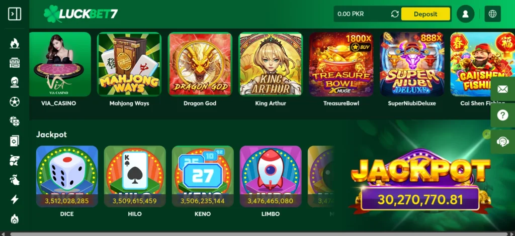 game categorizes in luckbet7 game