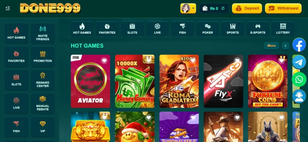 game categories in done999 game