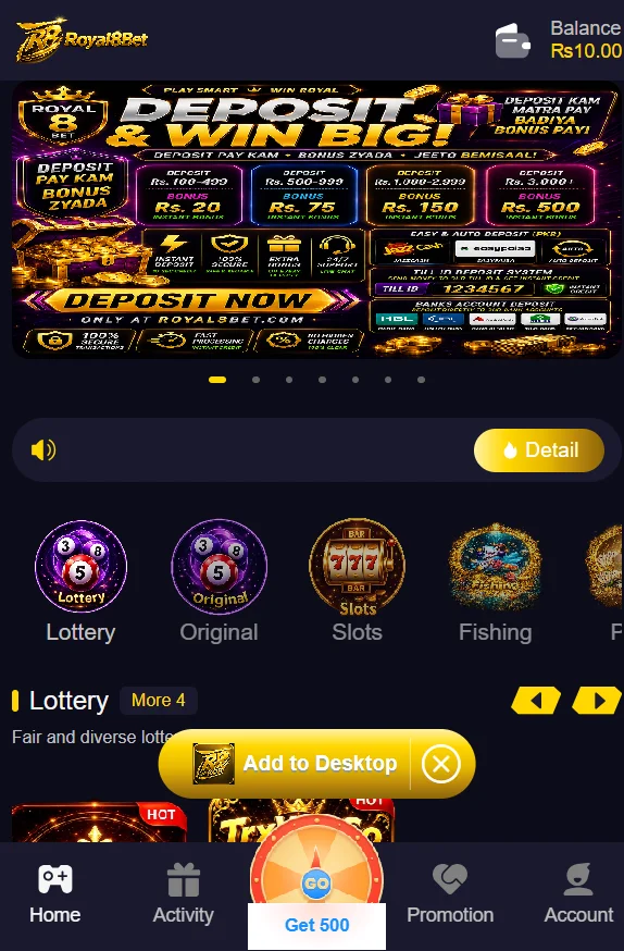 royal8bet game rewards