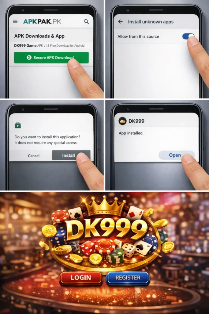 dk999 game app installation steps