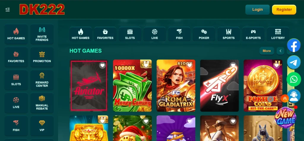 game categories in bk222 game