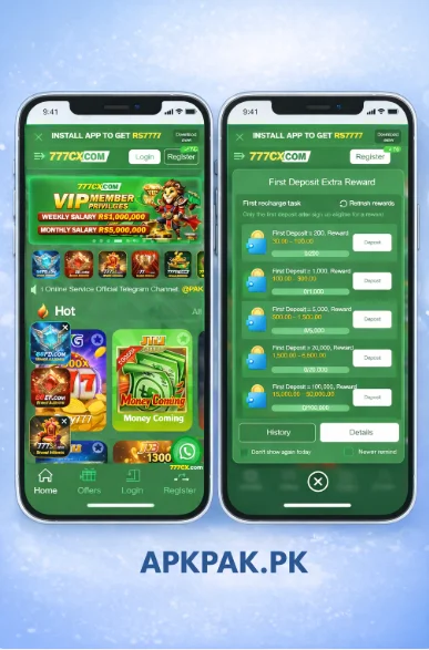 game categories and rewards in 777cx game