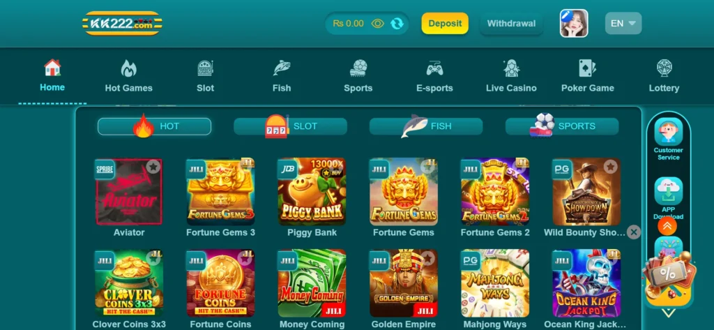 game categorizes in kk222 game