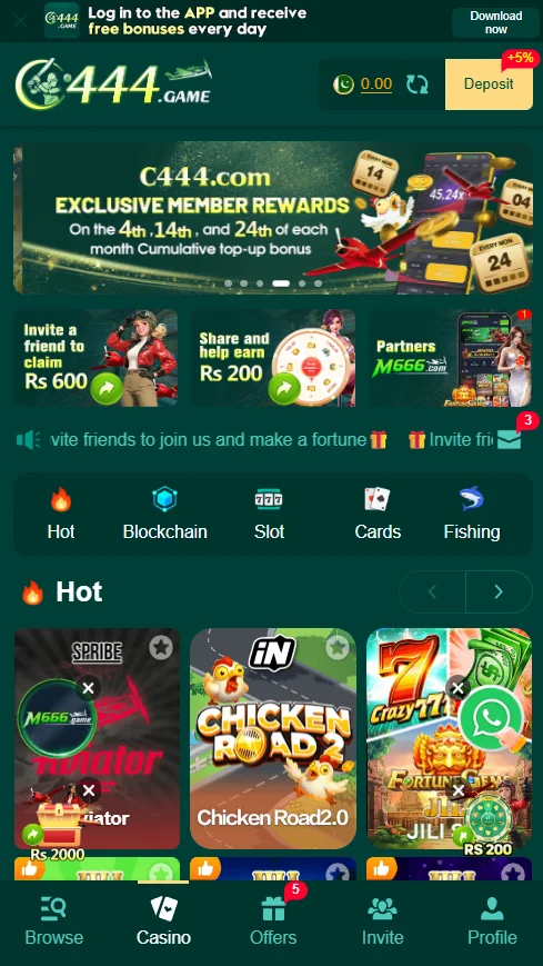 game categorizes in c444 game