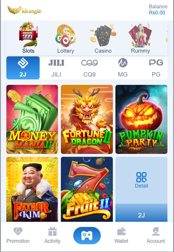 game categorizes in kkeagle game