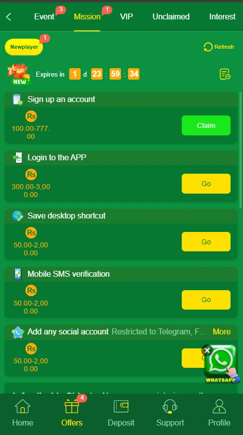 rewards and bonuses of 877bet game