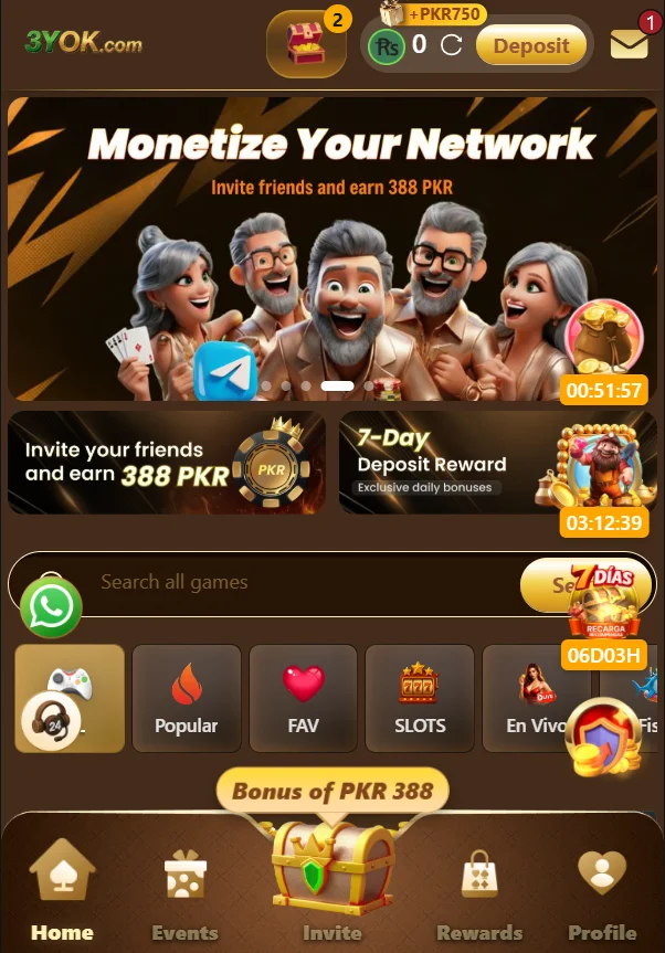 interface of 3yok game