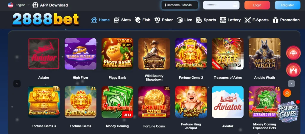 game categrious in 2888bet game