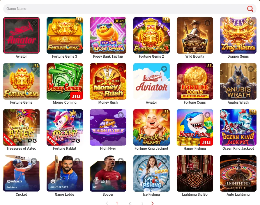 5555bet game categorizes