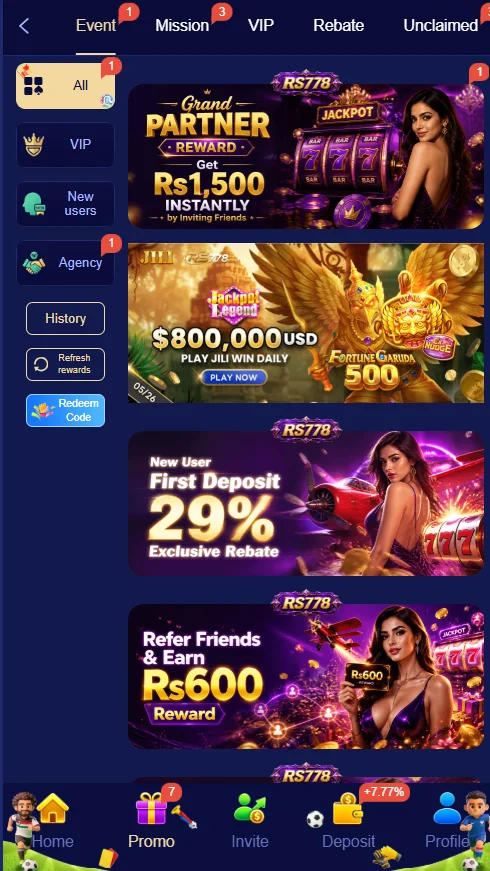 rs778 game rewards