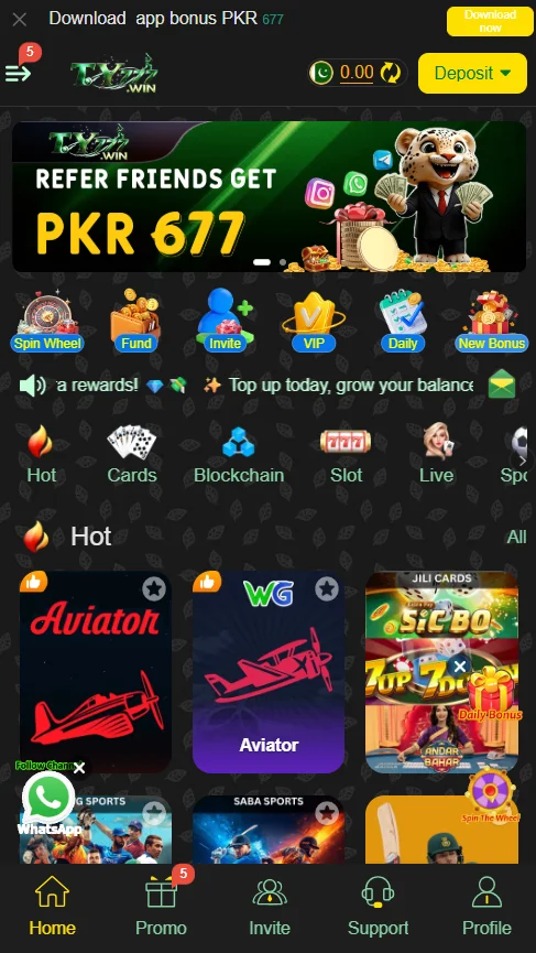 ty777 game interface