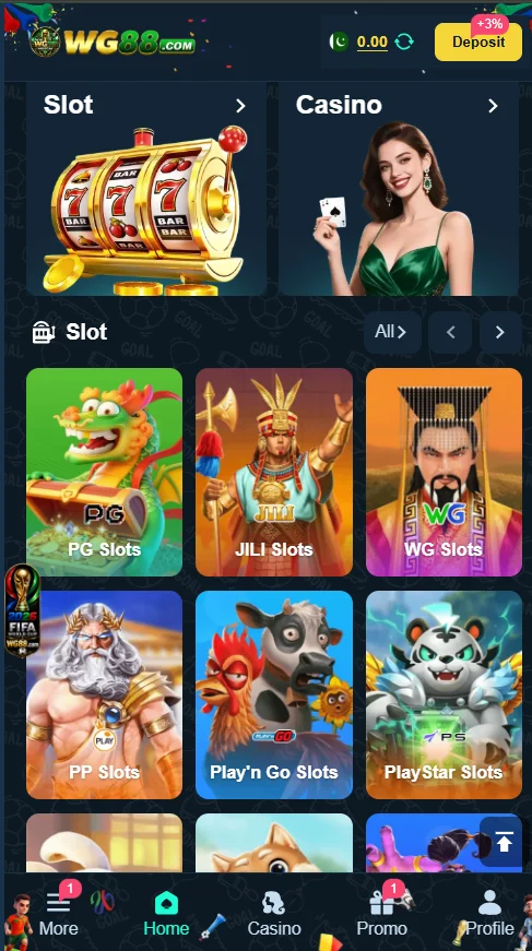 wg88 game interface