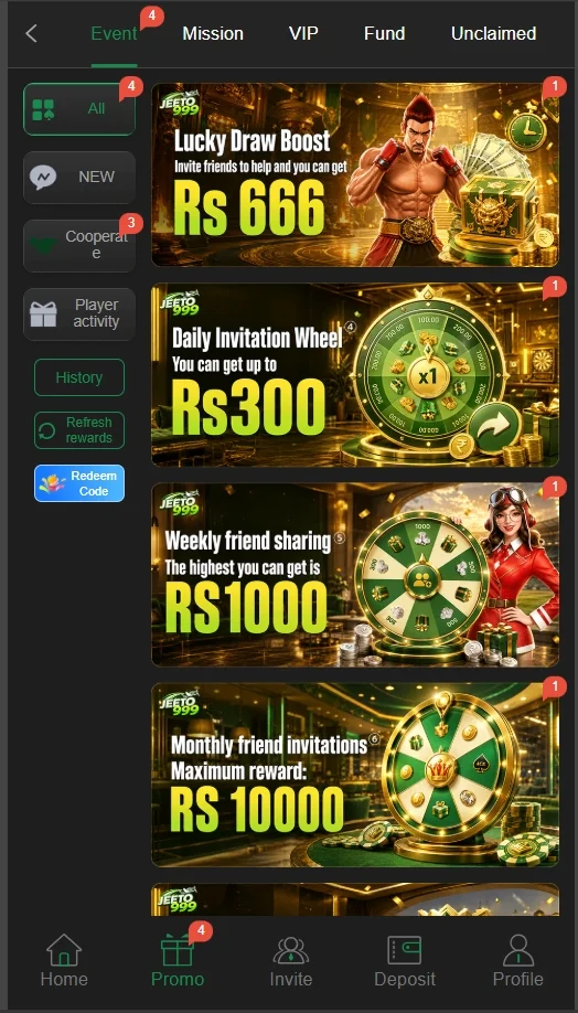jeeto999 game reward center