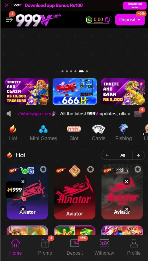 999v game Dashboard
