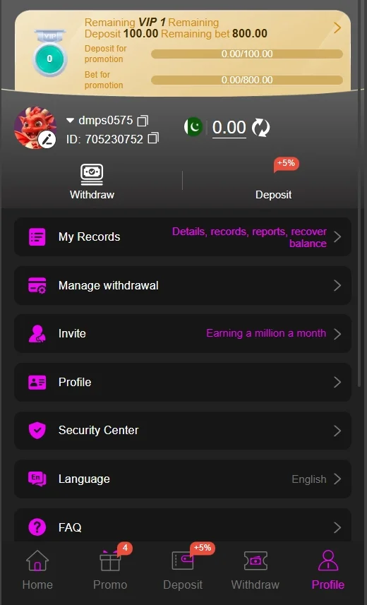 999v game Interface